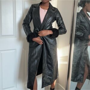 Princess Polly Black Trench Coat